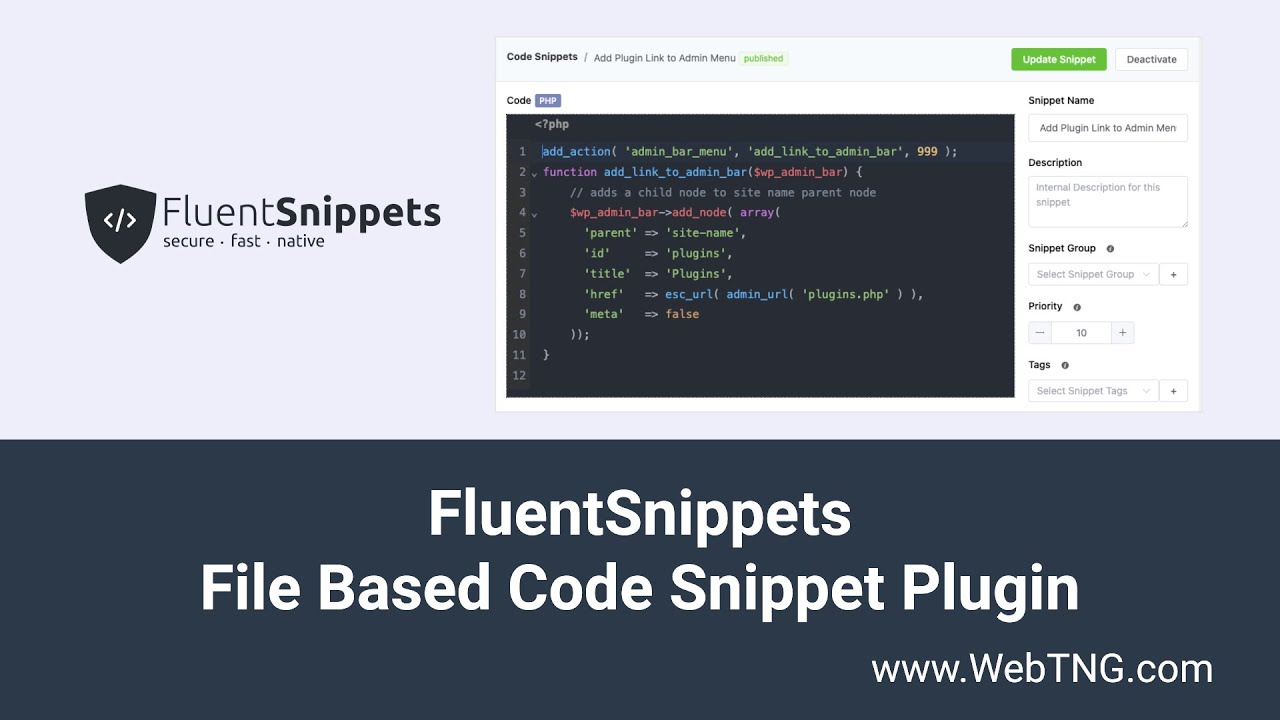 David McCan reviewing FluentSnippets